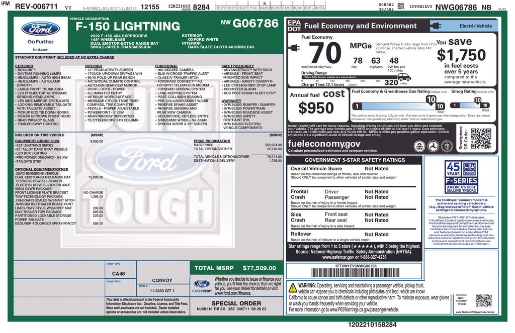 ford f-150 lightning 2022 1FT6W1EV3NWG06786 image ford f-150 lightning 2022 1FT6W1EV3NWG06786 image